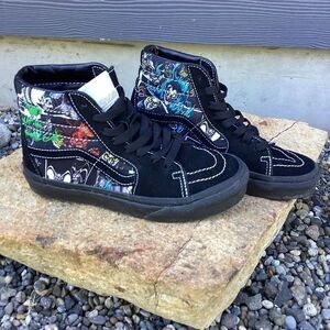 Vans Disney Collab Villains Black High-Top Sneakers SK8 M4 W 5.5